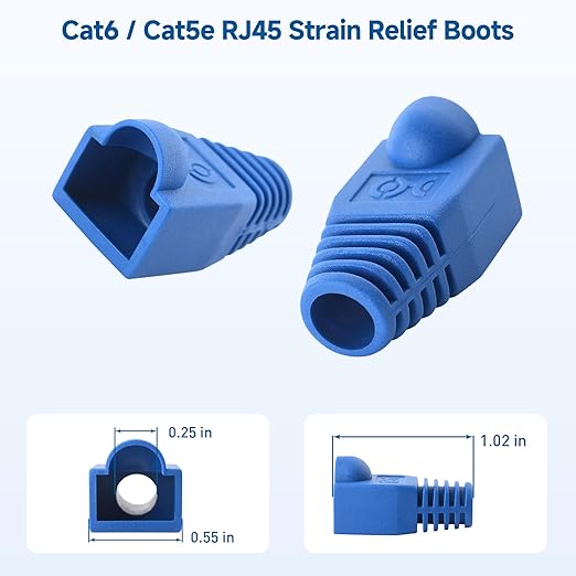 Cable Matters 100-Pack Cat6 / Cat5e RJ45 Strain Relief Boots, RJ45 Boot - Image 2