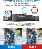 4COVR 4K PoE Security Camera System, 8CH 8MP H.265 UHD NVR - Image 8