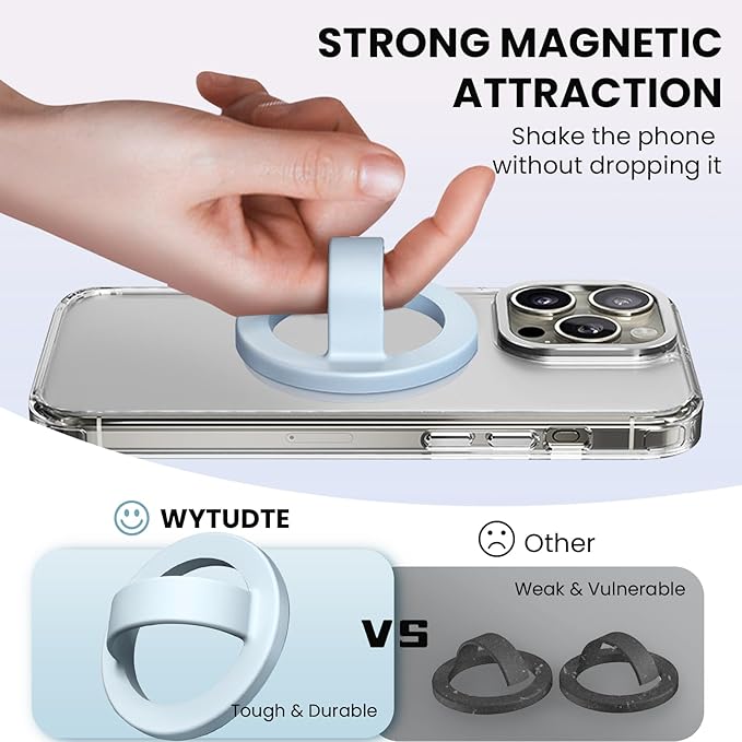 Magnetic Silicone Ring Grip Phone Holder, Loop Grip Phone Holder, Magnetic - Image 6