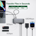 Displaylink Docking Station, Triple Display DisplayLink Dock - Image 5