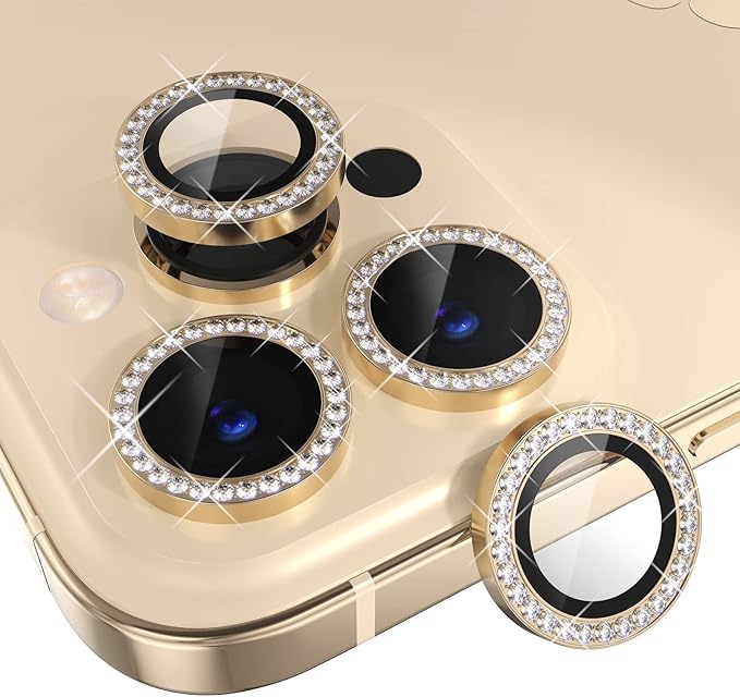 Choiche [3+1 for iPhone 14 Pro/iPhone 14 Pro Max Camera Lens Protector Bling by Choiche