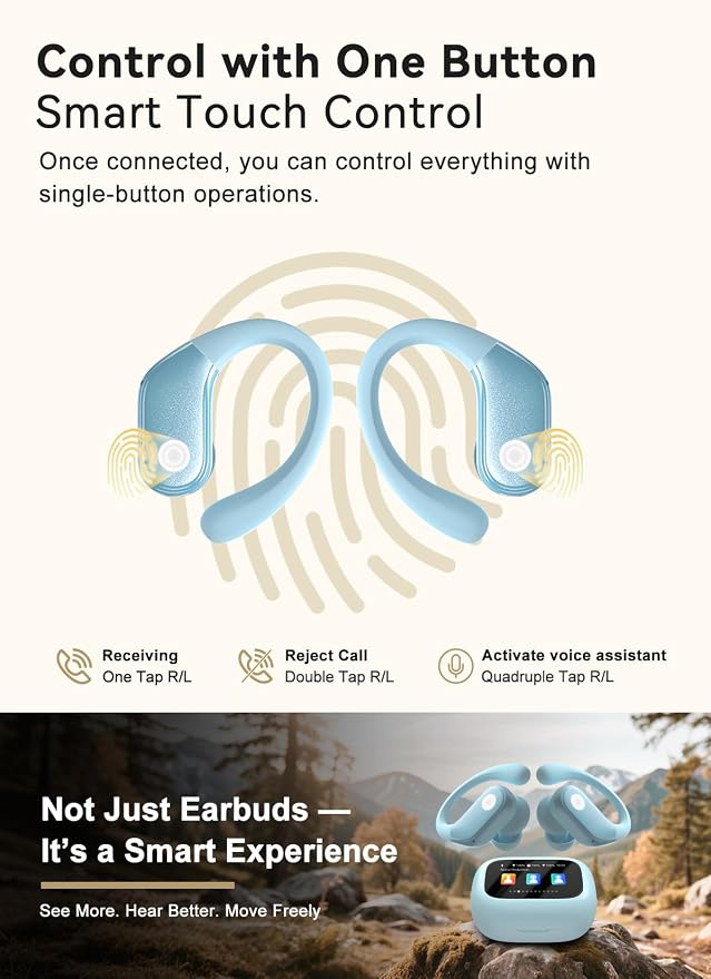 Wireless Earbuds, ANC Noise Cancelling Sport Ear Buds - Image 8