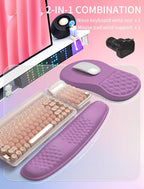 Hokafenle 2in1 Combination, Wave Keyboard Wrist Rest and Ergonomic Curvature - Image 5