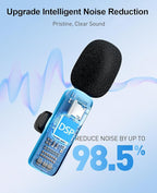3-in-1 Mini Microphone for iPhone: Wireless Lavalier Microphones for - Image 3