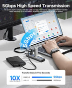 ORICO Aluminum 7-Port USB Hub - Image 3