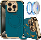 COOLQO for iPhone 14 Pro Case 6.1'' Upgraded 360° Spin Magnetic Stand by COOLQO
