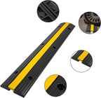 CXRCY Cable Protector Ramp 4 Pack of 1-Channel Rubber Hose Ramp, 22046Lbs - Image 7
