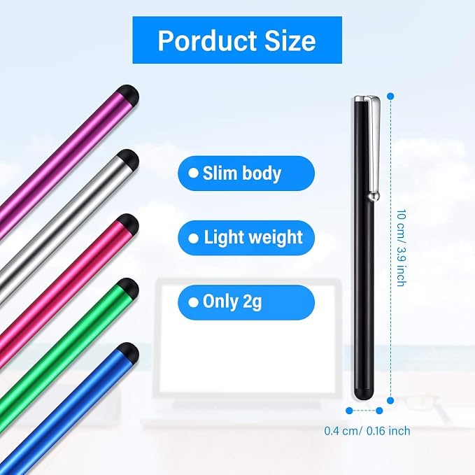 Outus 100 Pieces Stylus Pen Slim Touch Screen Stylus Universal Capacitive - Image 2