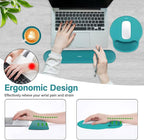 MOSISO Wrist Rest Support for Mouse Pad&Keyboard Set, Circle Curved Ergonomic - Image 3