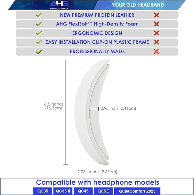 QC35 ii / QC35 Headband pad Cushion Cover. Compatible - Image 5