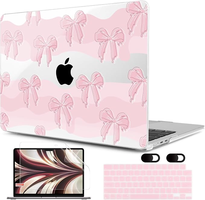 MEEgoodo Case for M4/M3/M2 MacBook Air 13.6 inch Case 2025 2024 2022, Fit Model by MEEgoodo