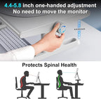 Monitor Stand Riser for Desk, 360°Rotation Freely Height Adjustable by Knob - Image 3