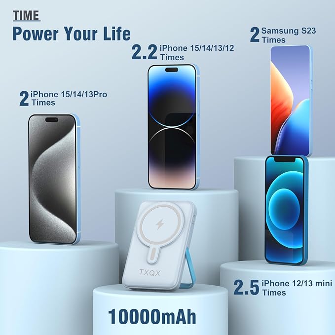 Wireless Portable Charger 10000mAh, Magnetic Power Bank - Image 7