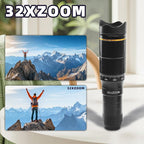 Phone Camera Lens Kit, 32X Long Focus Telephoto, Portable Clip-on HD Phone Zoom - Image 5