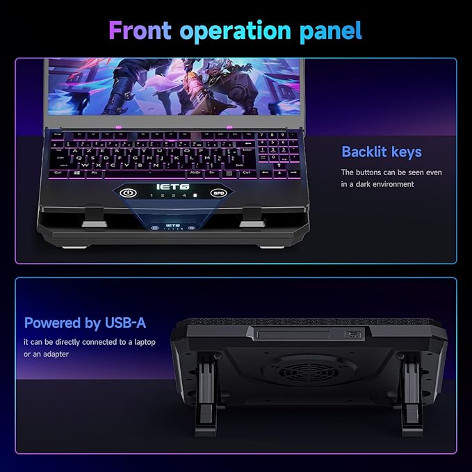 IETS GT300 Upgraded Laptop Cooling Pad - Image 6