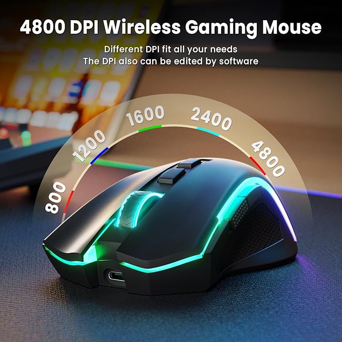 Redragon S101M-KS Gaming Keyboard and Mouse Wireless - Image 4