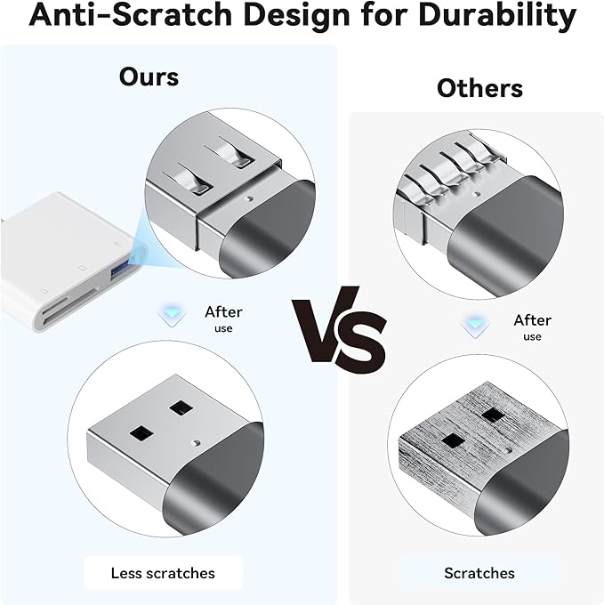 SD Card Reader for iPhone iPad, Micro SD Card Reader Memory Card Reader - Image 6