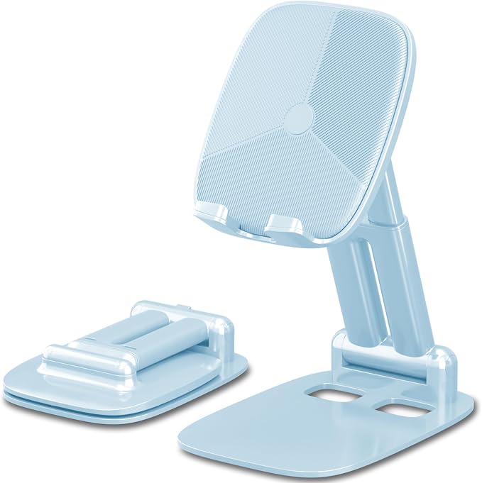 DEERLAMN Cell Phone Stand for Desk, Height Adjustable Cell Phone Holder by DEERLAMN