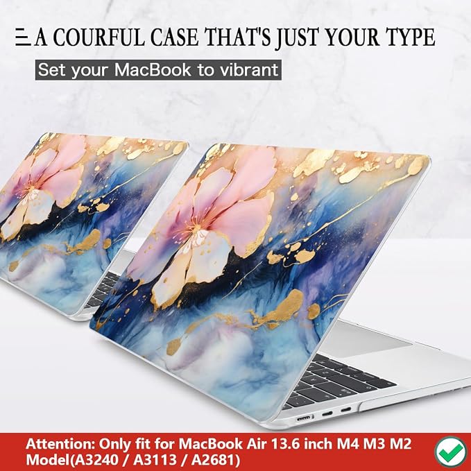 CISSOOK Compatible with MacBook Air 13.6 inch Case M2 M3 M4 Release 2025 2024 - Image 3