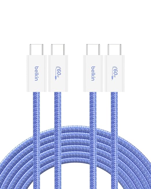 Belkin USB C to USB C Cable 2-Pack, 60W by Belkin