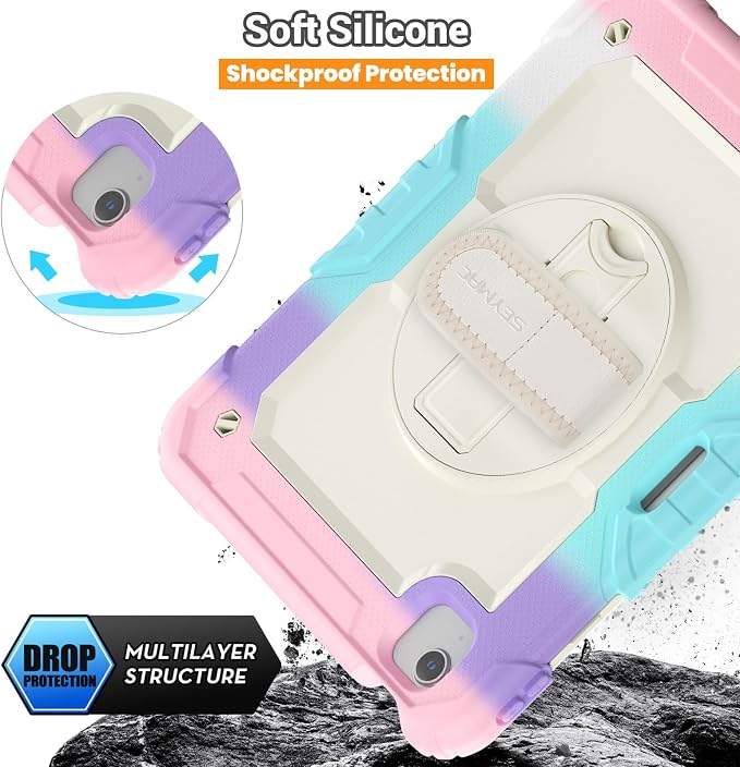 SEYMAC for iPad Air 5th/ 4th Generation Case 10.9", Full-Body Shockproof - Image 7