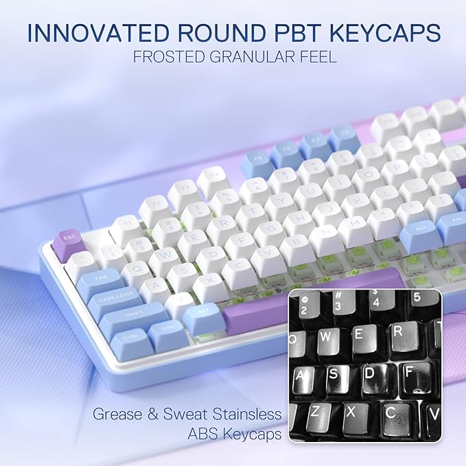 Redragon K707 PRO 80% Wireless Gasket RGB Gaming Keyboard, 3-Modes 87 Keys TKL - Image 6