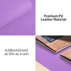 Aothia Leather Desk Pad Protector, Mouse Pad, Office Desk Mat, Non-Slip PU - Image 7