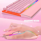 RedThunder K10 Wired Gaming Keyboard and Mouse and Wrist Rest Combo, RGB Backlit - Image 5