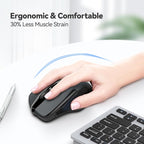 TECKNET Wireless Mouse, 2.4G Ergonomic Optical Mouse, Computer Mouse - Image 4