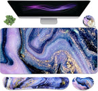 4-in-1 Large Gaming Mouse Pad and Keyboard Wrist Rest, Desk Pad - Image 7