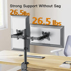 ErGear Dual Monitor Desk Mount for 13″–34″ Monitors up to 26.5 lbs, Fully - Image 3