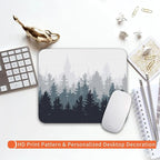Square Mouse Pad Forest, Personalized Premium-Textured Custom Mouse Mat Design - Image 6
