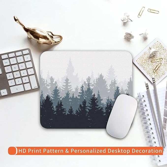 Square Mouse Pad Forest, Personalized Premium-Textured Custom Mouse Mat Design - Image 6