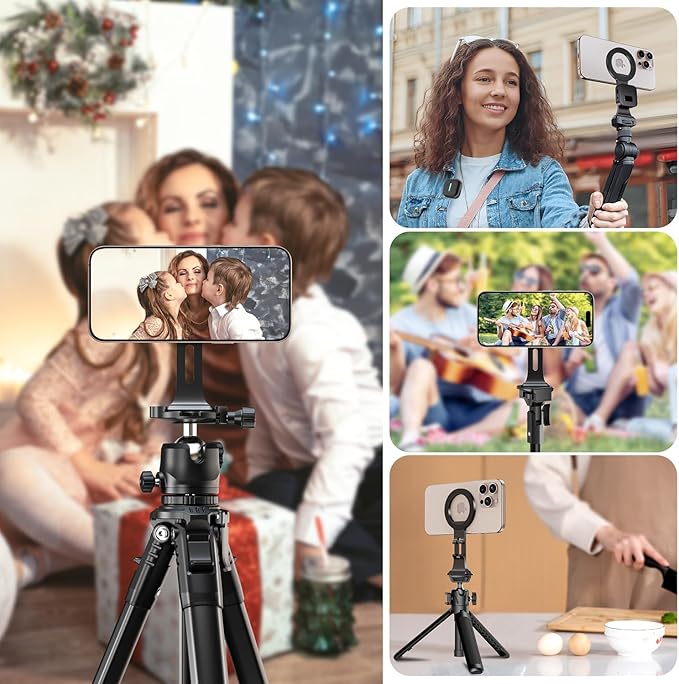 elitehood Aluminum Magsafe Tripod Phone Mount, Compact Phone Holder - Image 7
