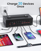 200W USB~c Charging Station, 20 Port USB Charger Block, Fast Charging Station - Image 2