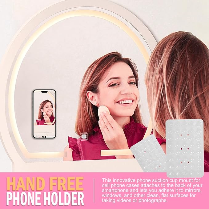 2PACK Silicone Double Sided Suction Phone Case Mount, Detachable Hands Free & - Image 7