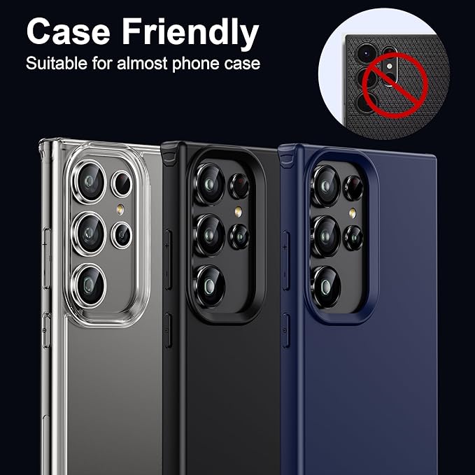 WSKEN for Samsung Galaxy S24 Ultra Camera Lens Protector, Ultra Thin Scratch - Image 5