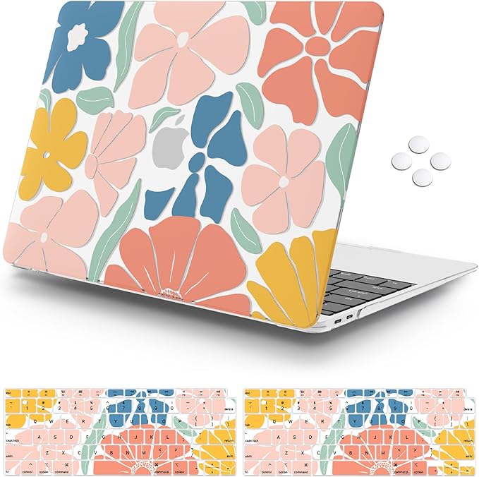 iCasso Compatible with MacBook Air 13 inch Case 2020-2018 Release M1 A2337 by iCasso