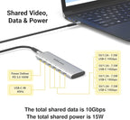 EZQuest USB-C Slim Gen 2 Hub Adapter 6-in-1 1 USB-C 4K/60Hz Video, 4 USB-C Gen - Image 5