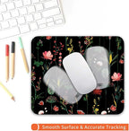 Square Mouse Pad Blooming Botanical Flowers, Personalized Premium-Textured - Image 4