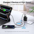 4-Port USB C Wall Charger Block, Fast Type C Power Brick Charging Cube Power - Image 3