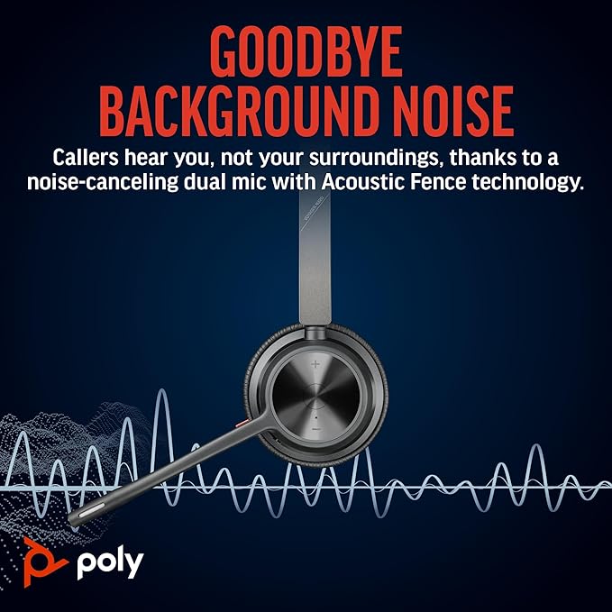 Poly Voyager 4320 UC Wireless Headset - Image 3
