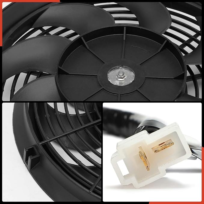 A-Premium 12'' 12 inch Slim Fan Pull Universal Electric Radiator Cooling Fan - Image 8