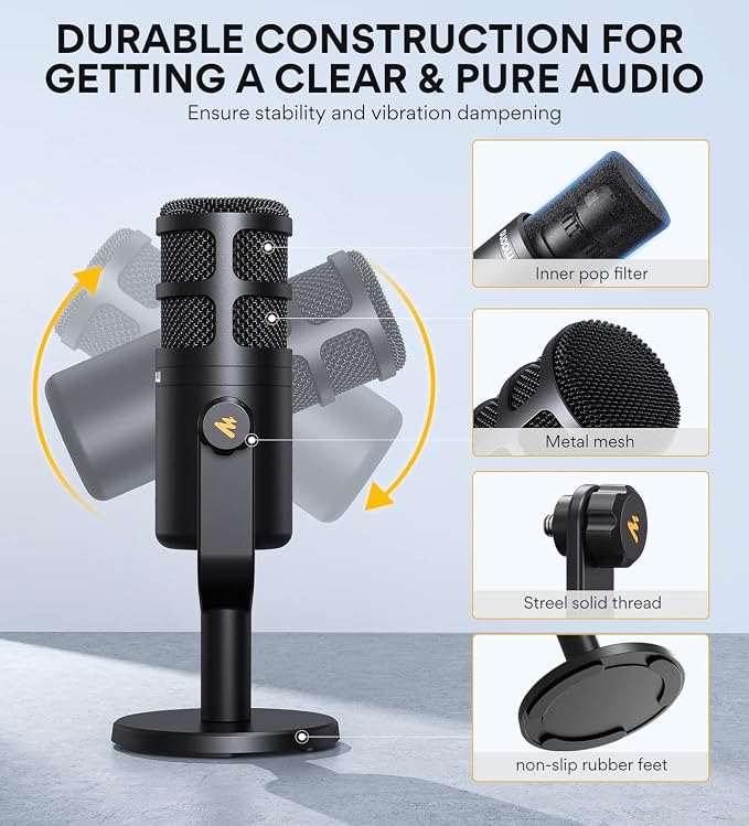MAONO XLR Podcast Microphone, Cardioid Studio Dynamic Mic - Image 8