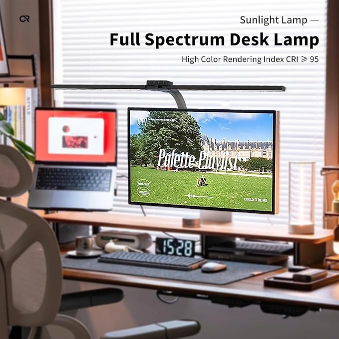 Full Spectrum LED Desk Lamp, Sun Lamp 15W Eye-Caring Table Light - Image 2