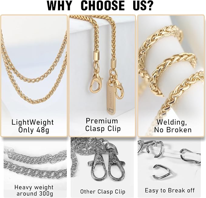 Metal Phone Chain, Crossbody Detachable Phone Lanyard - Image 3