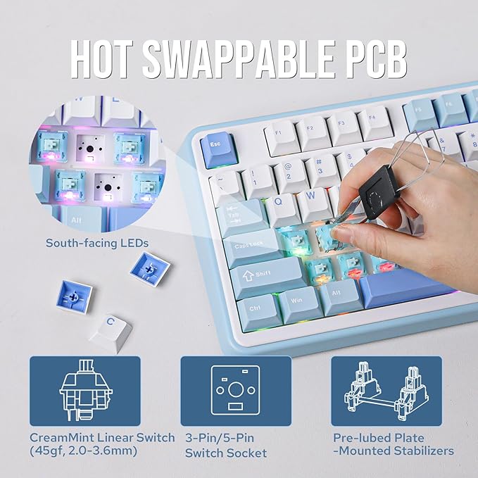 Vibe99 Wireless Gaming Keyboard - Image 6