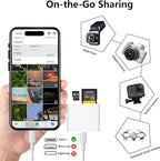 USB C SD Card Reader for iPhone 15 16, Dual Card Slots Micro SD Card Reader USB - Image 6