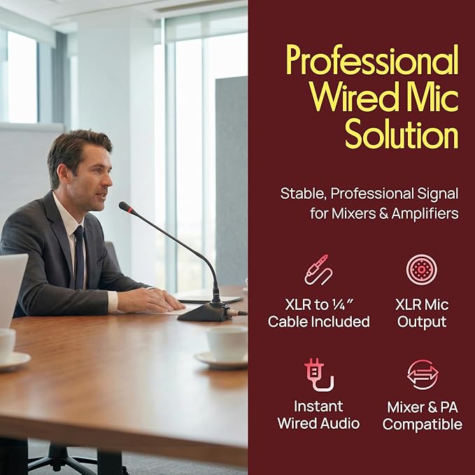 Desktop Gooseneck Wired Microphone System - Image 5