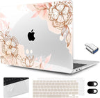 MEEgoodo for MacBook Air 13.3 inch Case 2021 2020 2019 2018 A2337 M1 A2179 A1932 by MEEgoodo